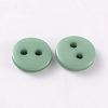 2-Hole Flat Round Resin Sewing Buttons for Costume Design BUTT-E119-28L-12-2