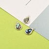 Natural Abalone Shell/Paua Shell Pendants PALLOY-JF00477-02-2