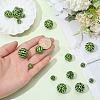 30Pcs 3 Styles Opaque Acrylic Beads MACR-PA0001-68-3