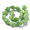 Glazed Porcelain Beads PORC-Q265-007G-2