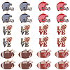24Pcs 6 Style Alloy Enamel Pendants FIND-SC0009-07-1