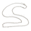 Brass Rolo Chain Necklace Making MAK-F036-01P-1