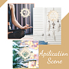 1 Set DIY Unfinished Bohemian Meditation Energy Symbol Wood Pendant Decoration Kits DIY-CA0005-60-5