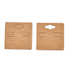 Kraft Paper Earring Display Cards with Hanging Hole EDIS-N010-01-2
