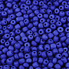 Frosted Opaque 6/0 Glass Seed Beads SEED-R029-4mm-A09-3