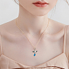 6 Sets Natural & Synthetic Stone Chips Alloy Pendants FIND-HY0001-44-5