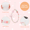 2Pcs 2 Style Resin Beaded Mobile Phone Lanyard Wrist Strap HJEW-GF0001-36-6