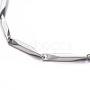 Tarnish Resistant Unisex 201 Stainless Steel Bar Link Chain Bracelets BJEW-L637-35A-P-2