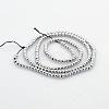 Round Non-magnetic Synthetic Hematite Beads Strands G-P061-65-2