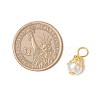 Round Imitation Pearl Acrylic  Pendants PALLOY-JF04002-01-2