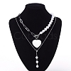 Pendant Necklaces NJEW-JN02690-4