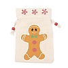 Christmas Theme Cotton Fabric Cloth Bag LS-ABAG-H104-A03-2