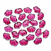 Transparent Baking Paint Glass Pendants DGLA-T002-01A-1