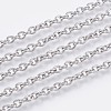 Tarnish Resistant 304 Stainless Steel Cable Chains CHS-F006-02D-P-1
