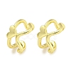 Brass Cuff Earrings EJEW-C104-006G-1