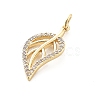 Brass Micro Pave Cubic Zirconia Pendants LS-KK-Q029-02E-G-2