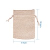 Burlap Packing Pouches Drawstring Bags ABAG-PH0001-14x10cm-05-3