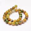 Natural Striped Agate/Banded Agate Bead Strands G-K155-A-10mm-08-2