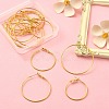 16Pcs 4 Size Brass Hoop Earring Findings KK-YW0001-95-5