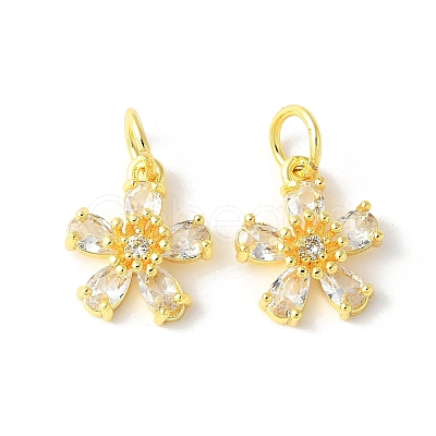 Brass Micro Pave Cubic Zirconia Pendants LS-KK-U067-03G-04-1
