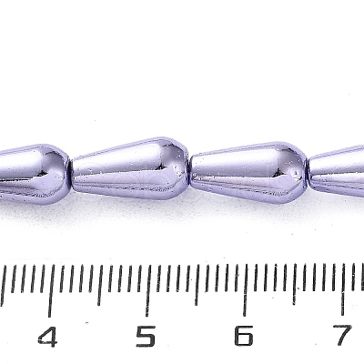 Electroplated Synthetic Non-Magnetic Hematite Beads Strands G-C248-H01-8x12mm-1