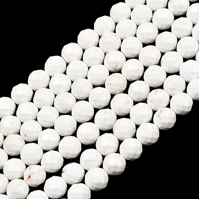 Natural Magnesite Beads Strands G-Z143-D01-8mm-1