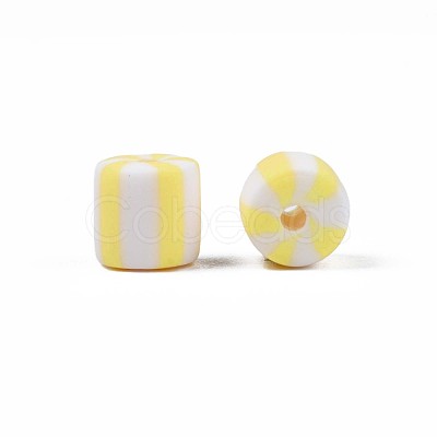 Handmade Polymer Clay Bead Strands CLAY-T020-12I-1