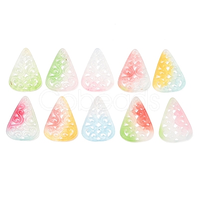 Dyed Natural Quartz Carved Pendants GG-CBA0022-03-1