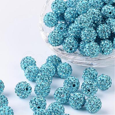 Pave Disco Ball Beads RB-H258-10MM-202-1