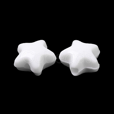 Opaque Acrylic Beads X-OACR-C016-30-1