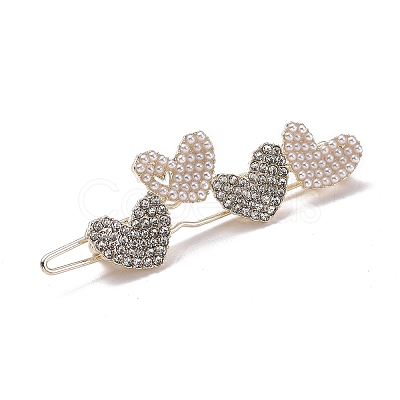Alloy Crystal Rhinestone Hair Barrettes LS-PHAR-Z003-10LG-1