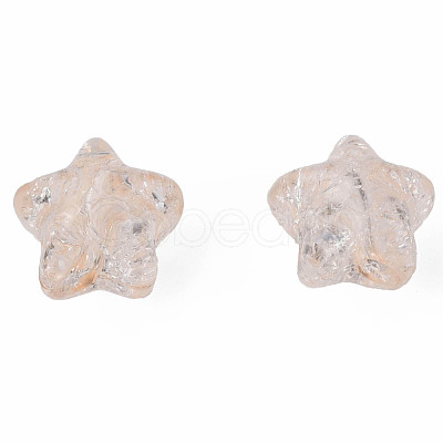 Transparent Crackle Acrylic Beads CACR-N006-13-A01-1