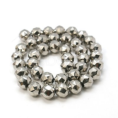 Electroplate Glass Beads Strands EGLA-J015-10mm-WLS19-1