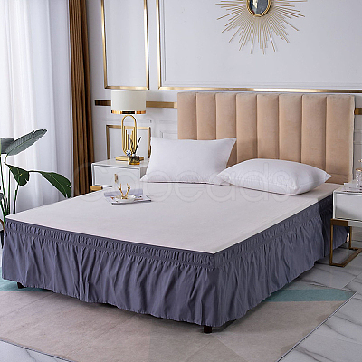 Adjustable Polyester Wrap Around Bed Skirts AJEW-WH20022-10B-02-1