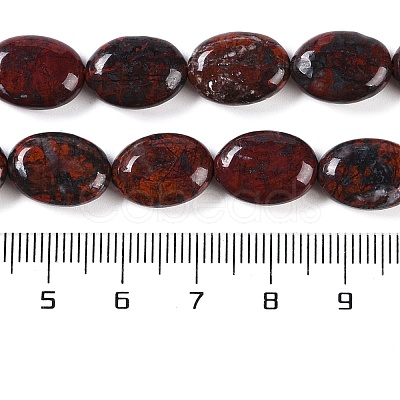 Natural Brecciated Jasper Beads Strands G-H029-A01-01-1