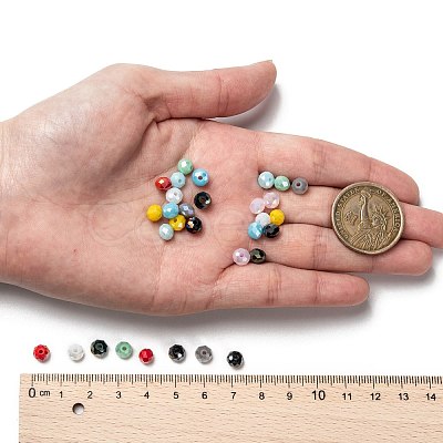 10 Colors Electroplate Glass Beads EGLA-X0006-01E-6mm-1