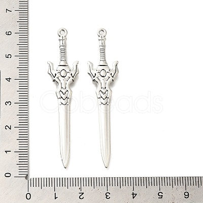 Tibetan Style Alloy Big Pendants FIND-G078-32A-AS-1
