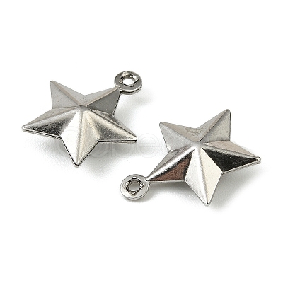 304 Stainless Steel Charms. Star Charm STAS-A190-05P-1