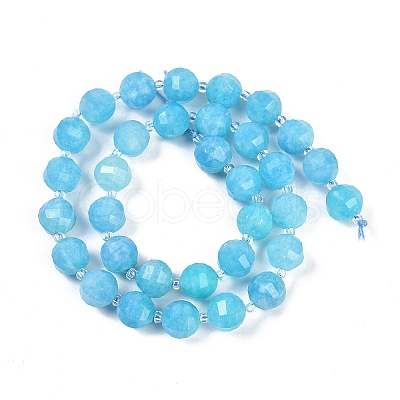 Natural Amazonite Beads Strands G-G182-B10-05-1