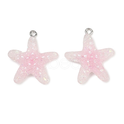 Transparent Resin Pendants RE-CBAF00C-10-1