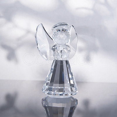 1Pc Glass Angel Display Decorations AJEW-DJ0002-49A-1