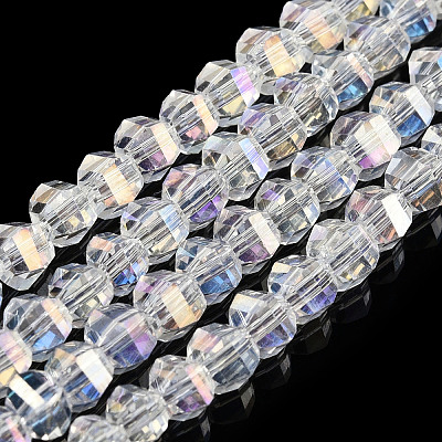 Electroplate Glass Beads Strands EGLA-S176-07B-A01-1
