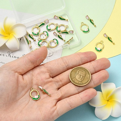 10Pcs Zinc Alloy Enamel Toggle Clasps FIND-CJ0004-98-1