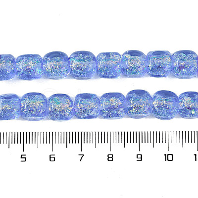 Handmade Foil Lampwork Beads Strands FOIL-K003-05C-1