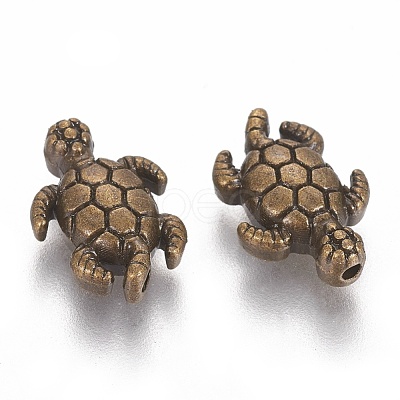 Tibetan Style Alloy Beads TIBEB-7681-AB-NR-1