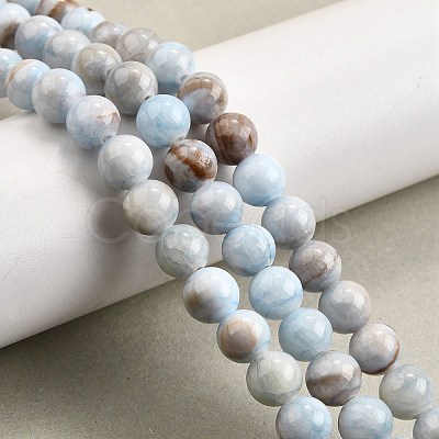 Natural Dyed Marble Beads Strands G-D315-A01-01-4mm-1