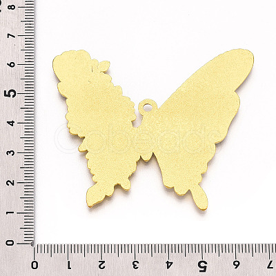 Rack Plating Alloy Enamel Big Pendants ENAM-N056-398C-G-1