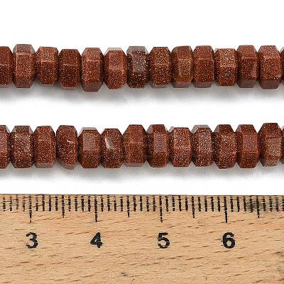 Synthetic Goldstone Beads Strands G-G317-A06-3x6mm-1