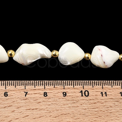 Natural Trochid Shell/Trochus Shell Beads Strands X-BSHE-A002-07-1