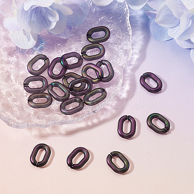 20Pcs Transparent Acrylic Quick Link Connectors OACR-TADJ0001-03A-1